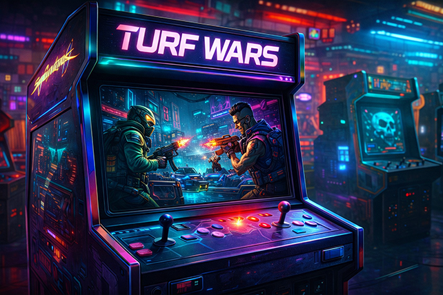 Cyberpunk 2077 Turf Wars Arcade Game