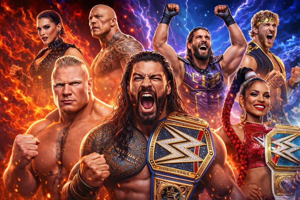 WWE 2K26 superstars in action