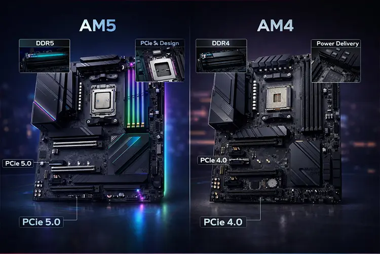 AM5 Motherboard Vs AM4 What s The Difference AM5 Motherboard Vs AM4 What s The Difference