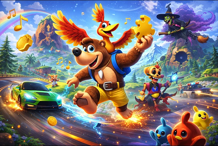Banjo Kazooie Gameplay, Features, Characters & Guide 2 Banjo Kazooie’s colorful adventure